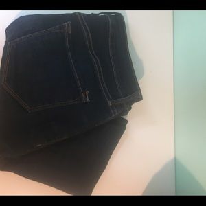 Dark wash skinny jeans